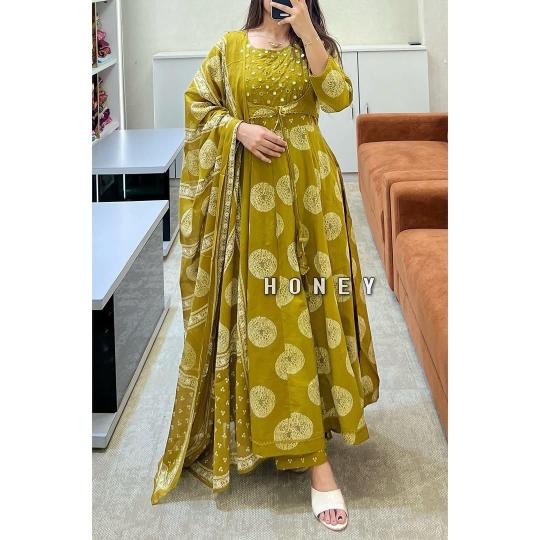 Jaipuri anarkali 3pcs wholesale kurti bulk